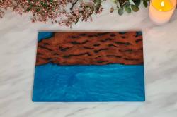 Turquoise Cheese Board  