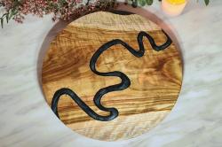 Brisbane River Lazy Suzy Serving Board  